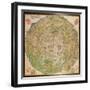 Circular Map of Vienna During the Turkish Siege, 1530-null-Framed Giclee Print