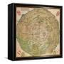 Circular Map of Vienna During the Turkish Siege, 1530-null-Framed Stretched Canvas