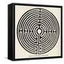 Circular Maze 12 Metres in Diameter at Alkborough Lincolnshire-null-Framed Stretched Canvas