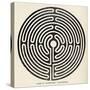 Circular Maze 12 Metres in Diameter at Alkborough Lincolnshire-null-Stretched Canvas