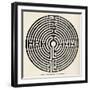 Circular Maze 12 Metres in Diameter at Alkborough Lincolnshire-null-Framed Art Print