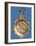 Circular Medal Depicting a Footballer, 1922-23-null-Framed Photographic Print