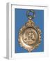 Circular Medal Depicting a Footballer, 1922-23-null-Framed Photographic Print