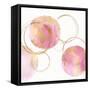 Circular Pink and Gold II-Natalie Harris-Framed Stretched Canvas
