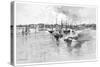 Circular Quay, Sydney Harbour, New South Wales, Australia, 1886-J Hellawell-Stretched Canvas
