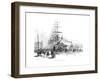 Circular Quay, West Side, Sydney, New South Wales, Australia, 1886-Frederic B Schell-Framed Giclee Print