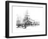 Circular Quay, West Side, Sydney, New South Wales, Australia, 1886-Frederic B Schell-Framed Giclee Print