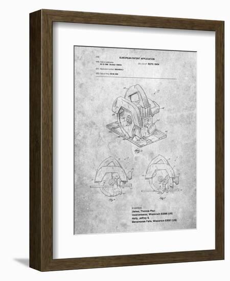 Circular Saw Patent-Cole Borders-Framed Art Print