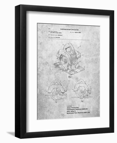 Circular Saw Patent-Cole Borders-Framed Art Print