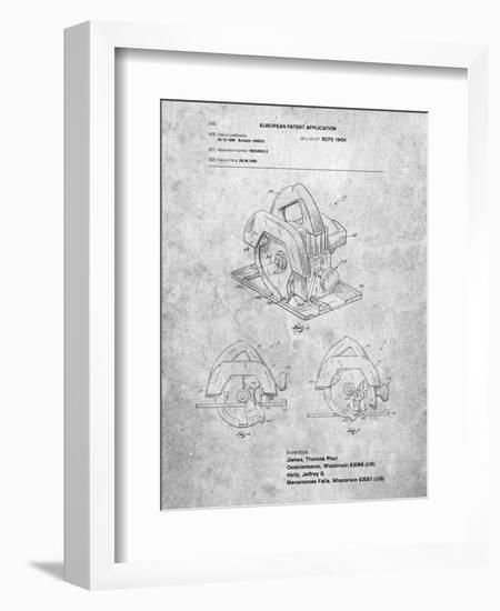 Circular Saw Patent-Cole Borders-Framed Art Print