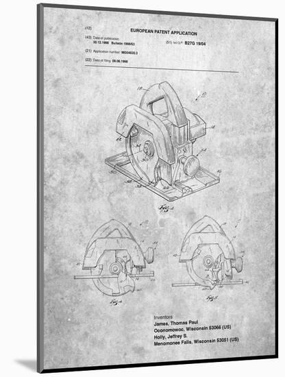 Circular Saw Patent-Cole Borders-Mounted Art Print