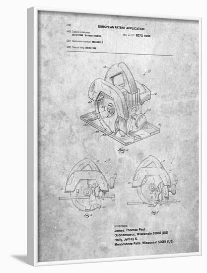 Circular Saw Patent-Cole Borders-Framed Art Print