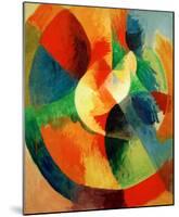 Circular Shapes, 1912/13-Robert Delaunay-Mounted Giclee Print