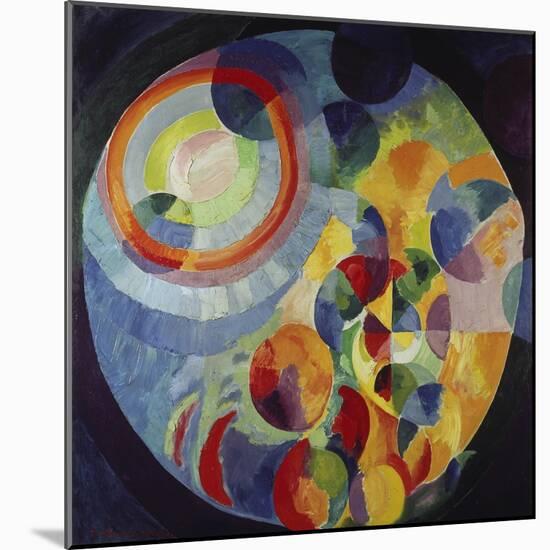 Circular Shapes, Sun and Moon, 1912/31-Robert Delaunay-Mounted Giclee Print