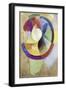 Circular Shapes, Sun No. 2, 1912-13 (Peinture a La Colle on Canvas)-Robert Delaunay-Framed Giclee Print