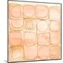 Circular Squares of Peach-Lanie Loreth-Mounted Art Print