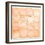 Circular Squares of Peach-Lanie Loreth-Framed Art Print