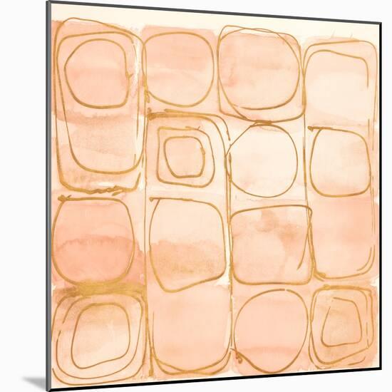 Circular Squares of Peach-Lanie Loreth-Mounted Art Print