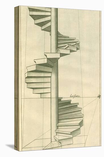 Circular Staircase, 1751-Henricus Hondius-Stretched Canvas
