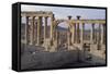 Circular Street Near Theatre, Palmyra-null-Framed Stretched Canvas