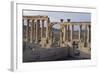 Circular Street Near Theatre, Palmyra-null-Framed Photographic Print
