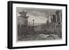 Circular-Street, Pekin-Eduard Hildebrandt-Framed Giclee Print