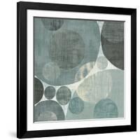 Circulation I Blue and Grey-Michael Mullan-Framed Art Print