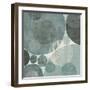 Circulation I Blue and Grey-Michael Mullan-Framed Art Print