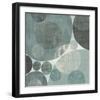 Circulation I Blue and Grey-Michael Mullan-Framed Art Print