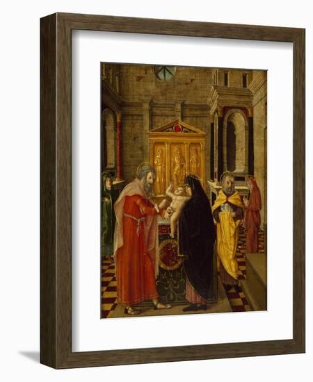 Circumcision of Christ, Circa 1485-Bernardino Butinone-Framed Giclee Print