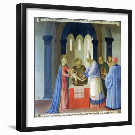 Circumcision of Jesus, Story of the Life of Christ-Fra Angelico-Framed Giclee Print