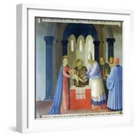 Circumcision of Jesus, Story of the Life of Christ-Fra Angelico-Framed Giclee Print