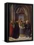 Circumcision of Jesus-Josse Lieferinxe-Framed Stretched Canvas