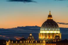 Dome of Saint Peter at Twilight-Circumnavigation-Photographic Print