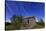 Circumpolar Star Trails Above an Old Farmhouse in Alberta, Canada-null-Stretched Canvas