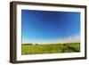 Circumpolar Star Trails over a Canola Field in Southern Alberta, Canada-null-Framed Photographic Print