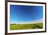 Circumpolar Star Trails over a Canola Field in Southern Alberta, Canada-null-Framed Photographic Print