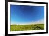 Circumpolar Star Trails over a Canola Field in Southern Alberta, Canada-null-Framed Photographic Print