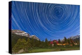 Circumpolar Star Trails over Banff National Park, Alberta, Canada-null-Stretched Canvas