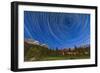 Circumpolar Star Trails over Banff National Park, Alberta, Canada-null-Framed Photographic Print