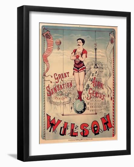 Circus 1889-Vintage Lavoie-Framed Giclee Print