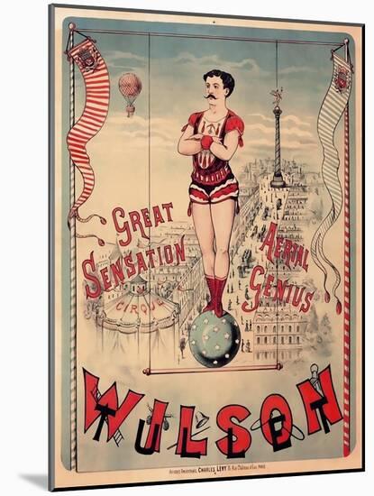 Circus 1889-Vintage Lavoie-Mounted Giclee Print