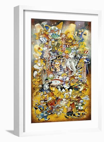 Circus 2-Bill Bell-Framed Giclee Print