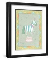 Circus 3 Zebra-Viv Eisner-Framed Art Print