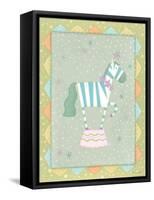 Circus 3 Zebra-Viv Eisner-Framed Stretched Canvas