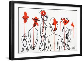 Circus 4 (Les Gueules Degoulinantes) from Derriere Le Miroir-Alexander Calder-Framed Collectable Print