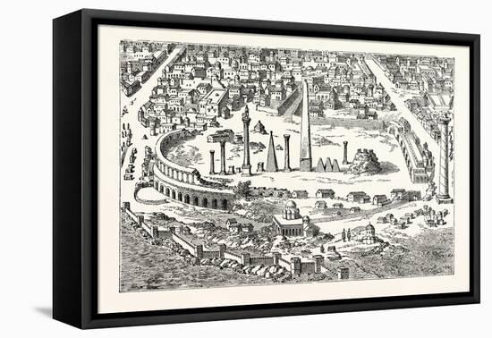 Circus and Hippodrome of Christian Constantinople. (From an in the Imperium Orientale.) Istanbul-null-Framed Stretched Canvas