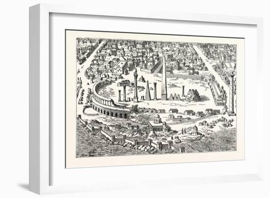 Circus and Hippodrome of Christian Constantinople. (From an in the Imperium Orientale.) Istanbul-null-Framed Giclee Print