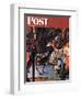 "Circus Artist" Saturday Evening Post Cover, May 3,1947-Norman Rockwell-Framed Giclee Print