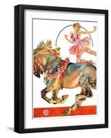 "Circus Bareback Rider,"May 14, 1932-Joseph Christian Leyendecker-Framed Giclee Print